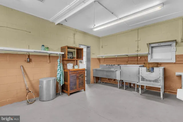 a room with furniture and a table