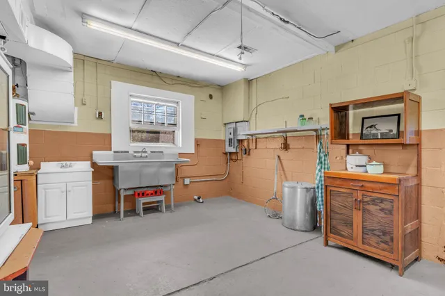 a room with storage and utility