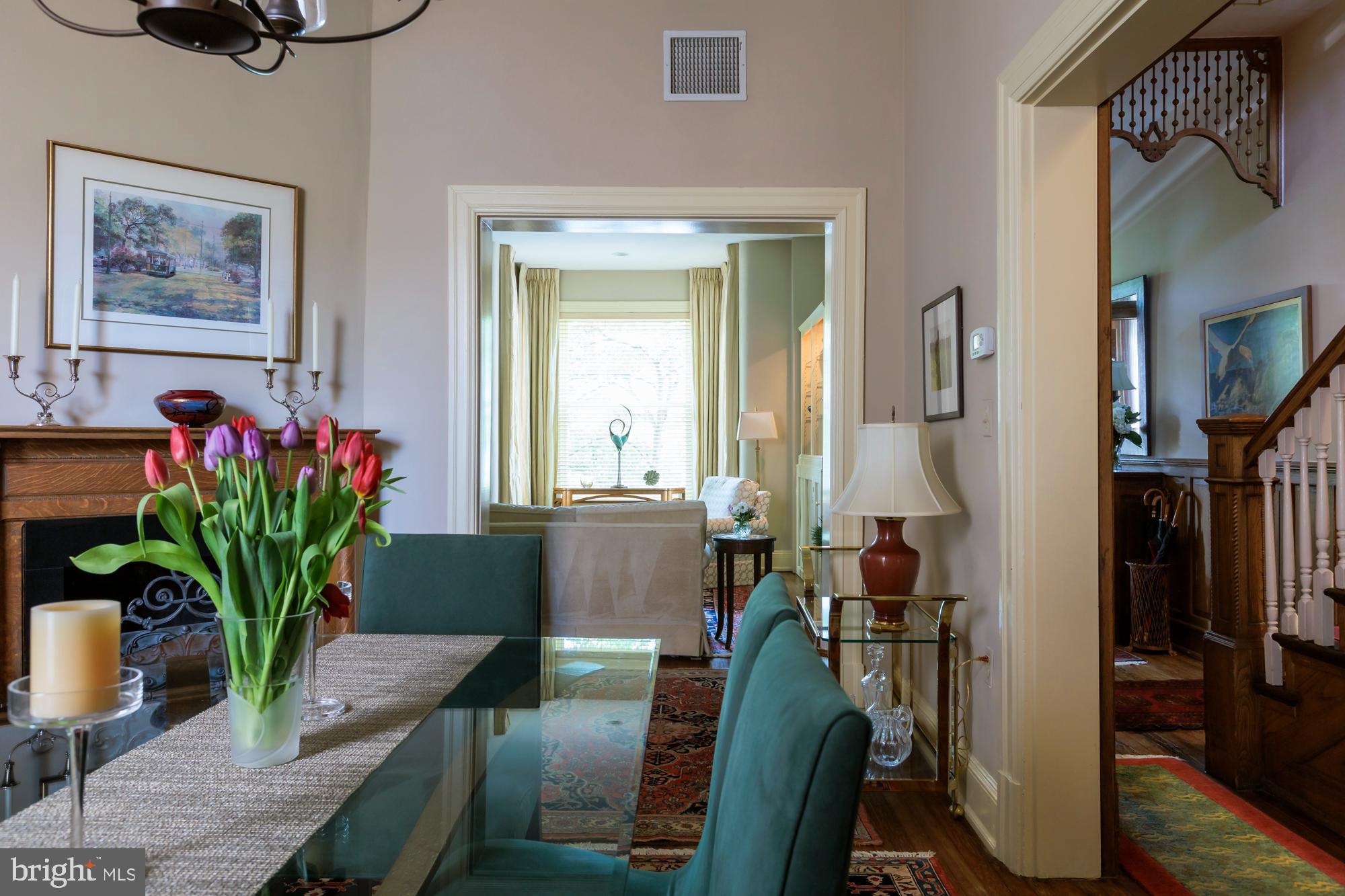 244 8th Street Southeast Washington, DC 20003 - Photo 12 of 53 a living room with furniture potted plant and a mirror