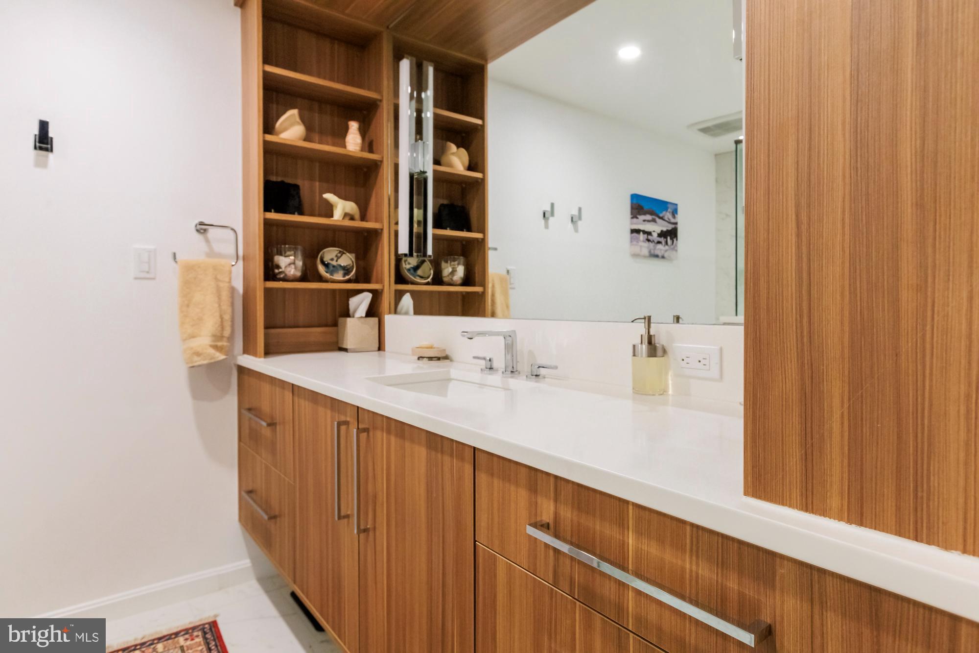 244 8th Street Southeast Washington, DC 20003 - Photo 47 of 53 a bathroom with a sink and a mirror