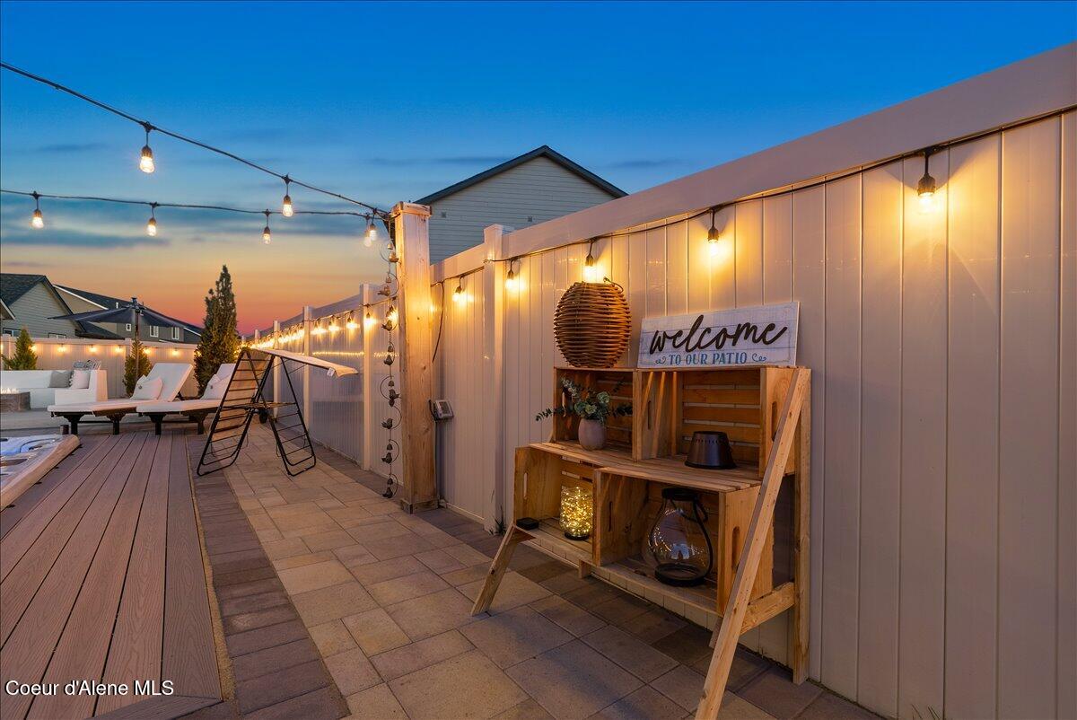 4332 West Enclave Way Coeur D'Alene, ID 83815 - Photo 16 of 52 6-Back yard twilight