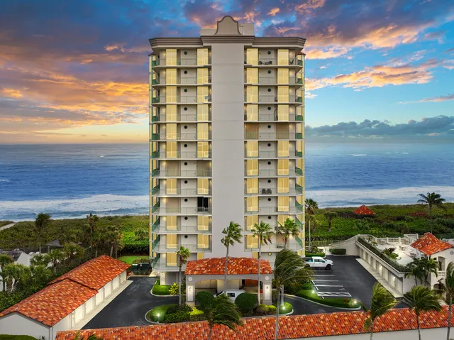 a view of a city and an ocean view