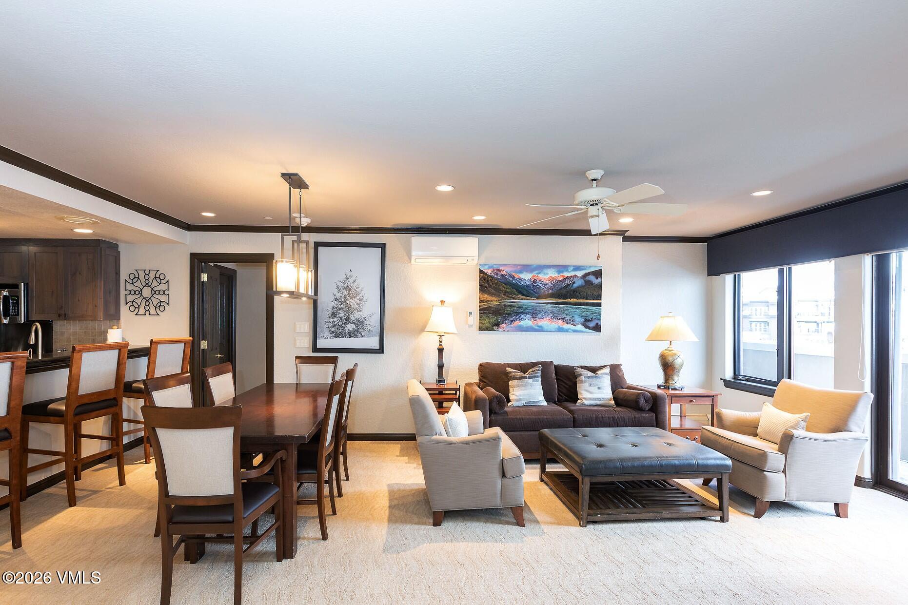 210 Offerson Road, Unit R206 WK 4 SUMMER FLOAT WK Beaver Creek, CO 81620 - Photo 2 of 31 a living room with furniture and a large window