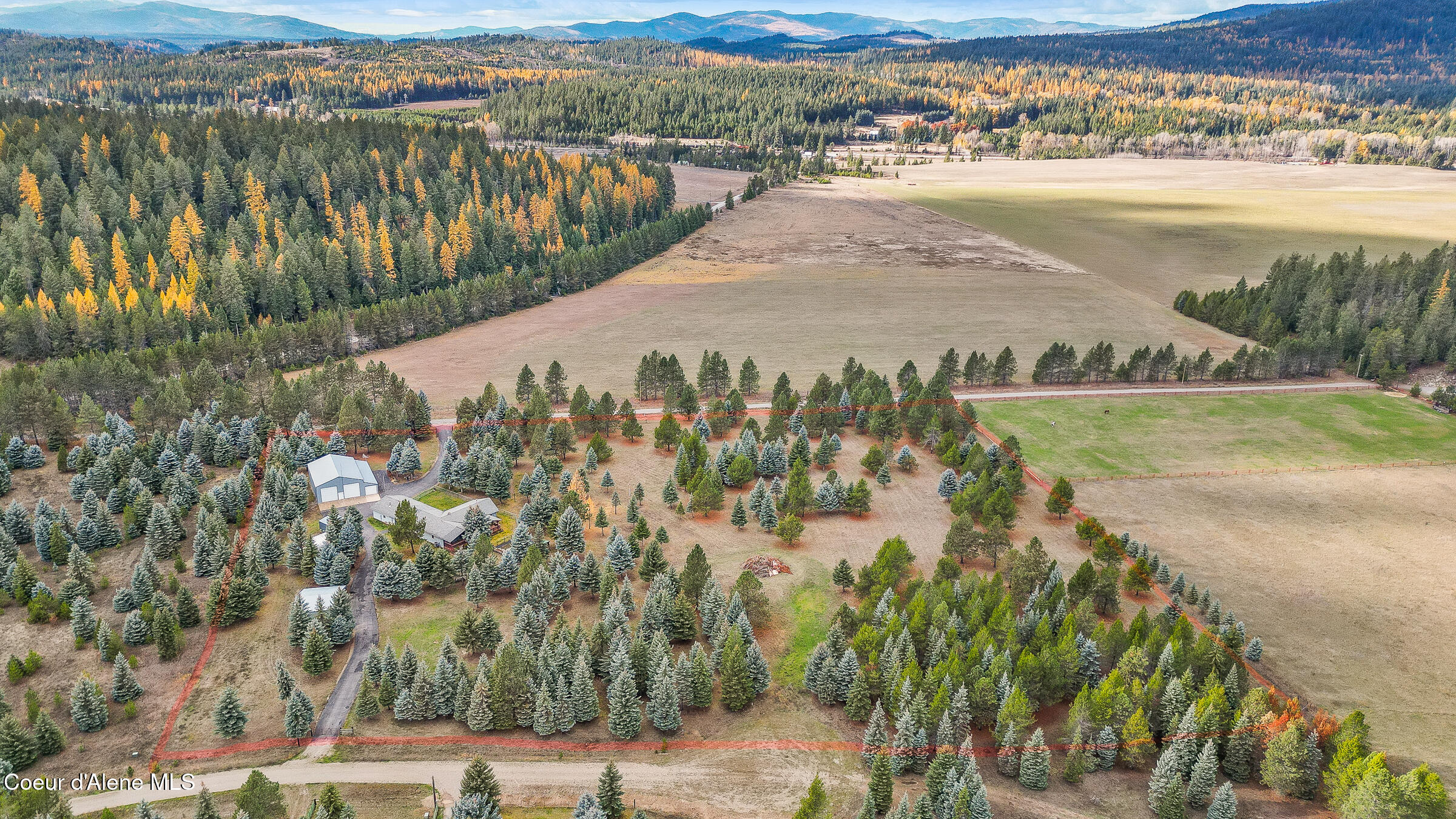 97 Three Sisters Drive Athol, ID 83801 - Photo 42 of 43 Aerial with Outline