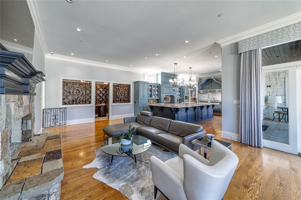 4511 Watauga Road Dallas, TX 75209 - Photo 16 of 40 a living room with furniture and a large window