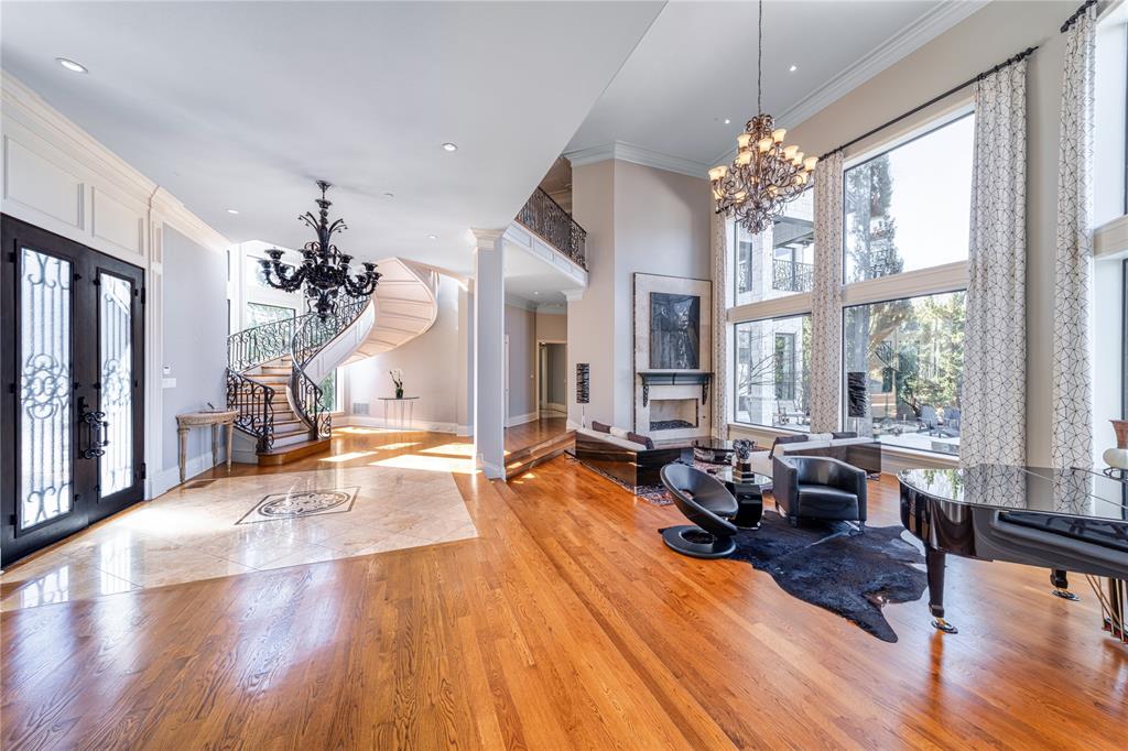 4511 Watauga Road Dallas, TX 75209 - Photo 3 of 40 a living room with furniture large window and wooden floor