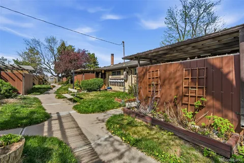 a view of a pathway of a house