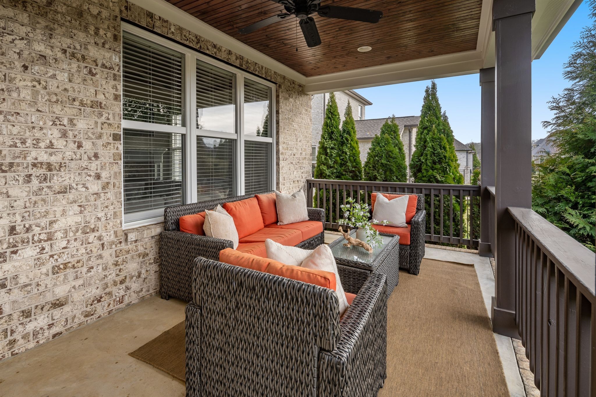 3226 Pleasantville Bridge Road Thompson's Station, TN 37179 - Photo 49 of 59 a balcony with furniture and a potted plant