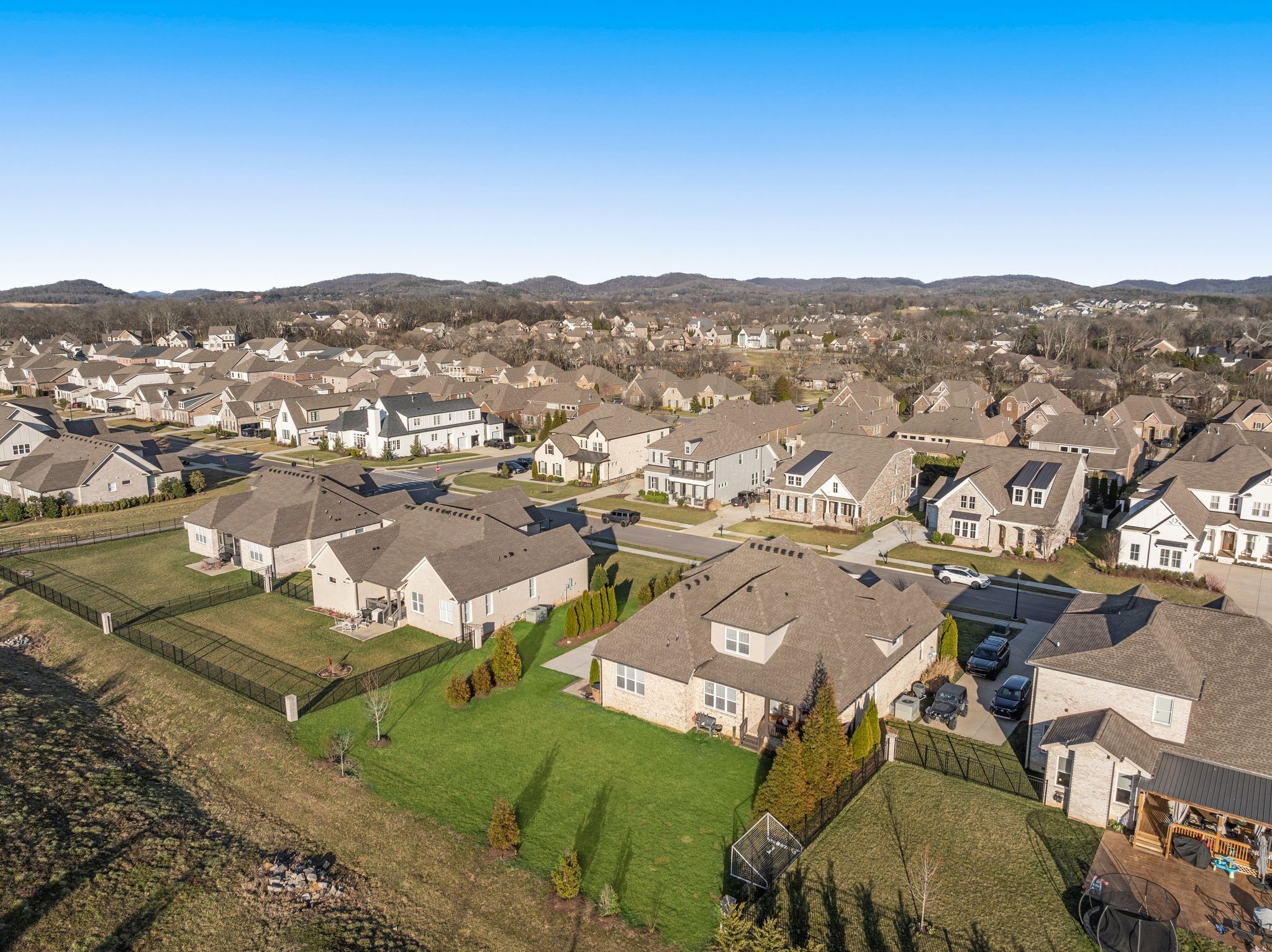 3226 Pleasantville Bridge Road Thompson's Station, TN 37179 - Photo 54 of 59 an aerial view of residential houses with outdoor space and trees