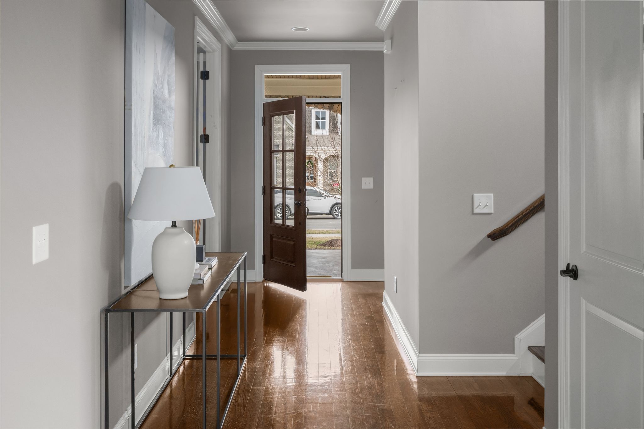 3226 Pleasantville Bridge Road Thompson's Station, TN 37179 - Photo 8 of 59 a view of a hallway with furniture and wooden floor