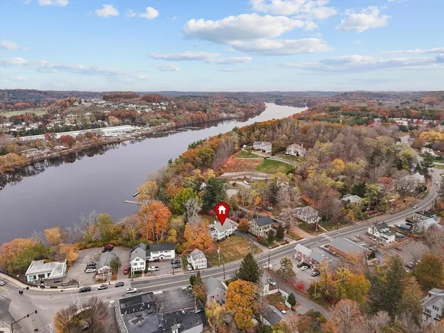 an aerial view of a city