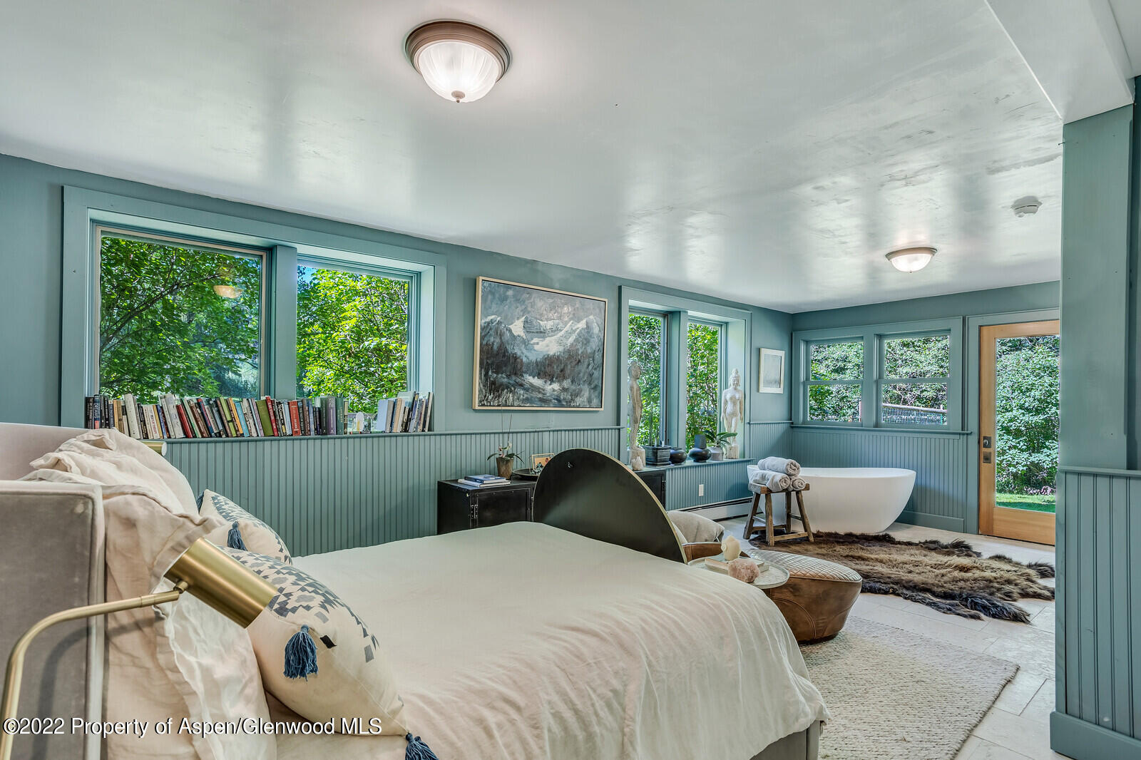 800 Dorais Way Redstone, CO 81623 - Photo 22 of 35 a bedroom with furniture and a large window