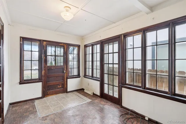 a view of an empty room