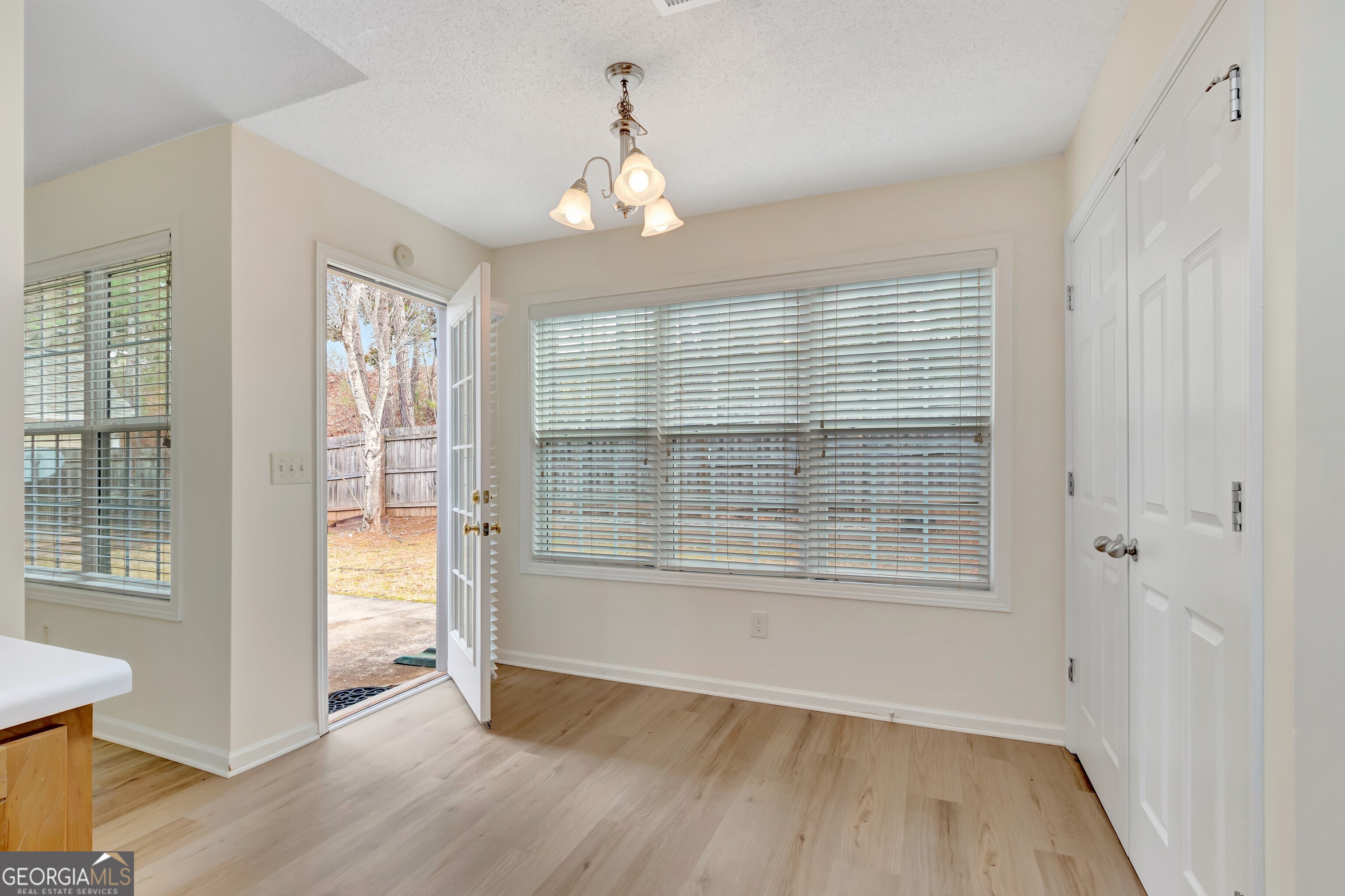 503 Hunterian Place Newnan, GA 30265 - Photo 14 of 28 a view of an empty room with wooden floor and a window