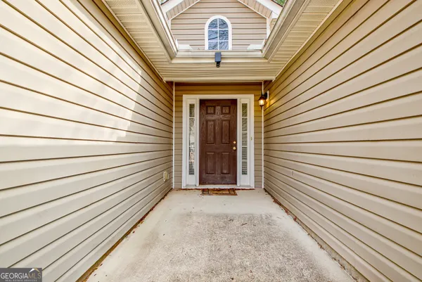 a view of front door of a house