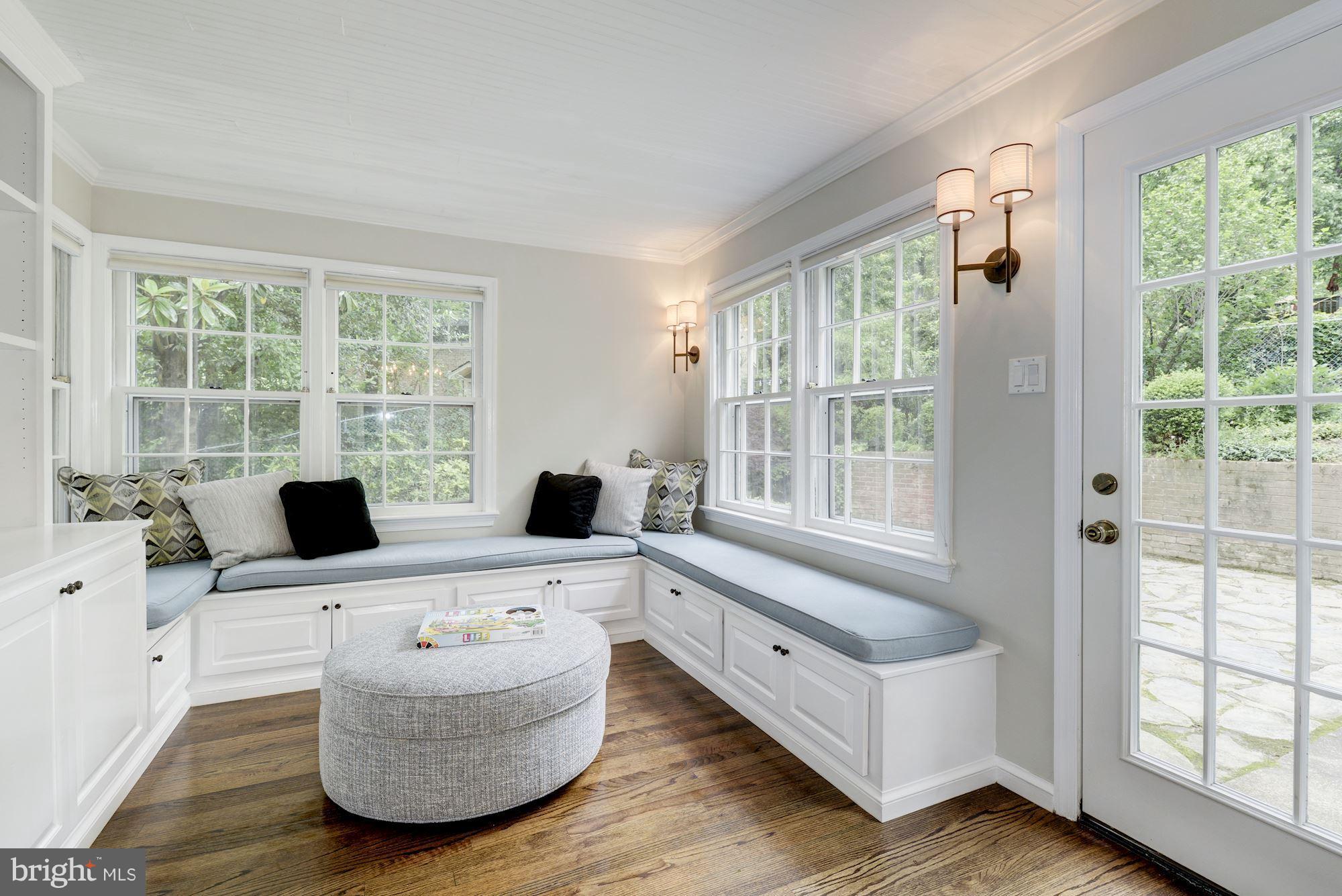 4711 Reservoir Road Northwest Washington, DC 20007 - Photo 9 of 30 Family room with french door to the terrace