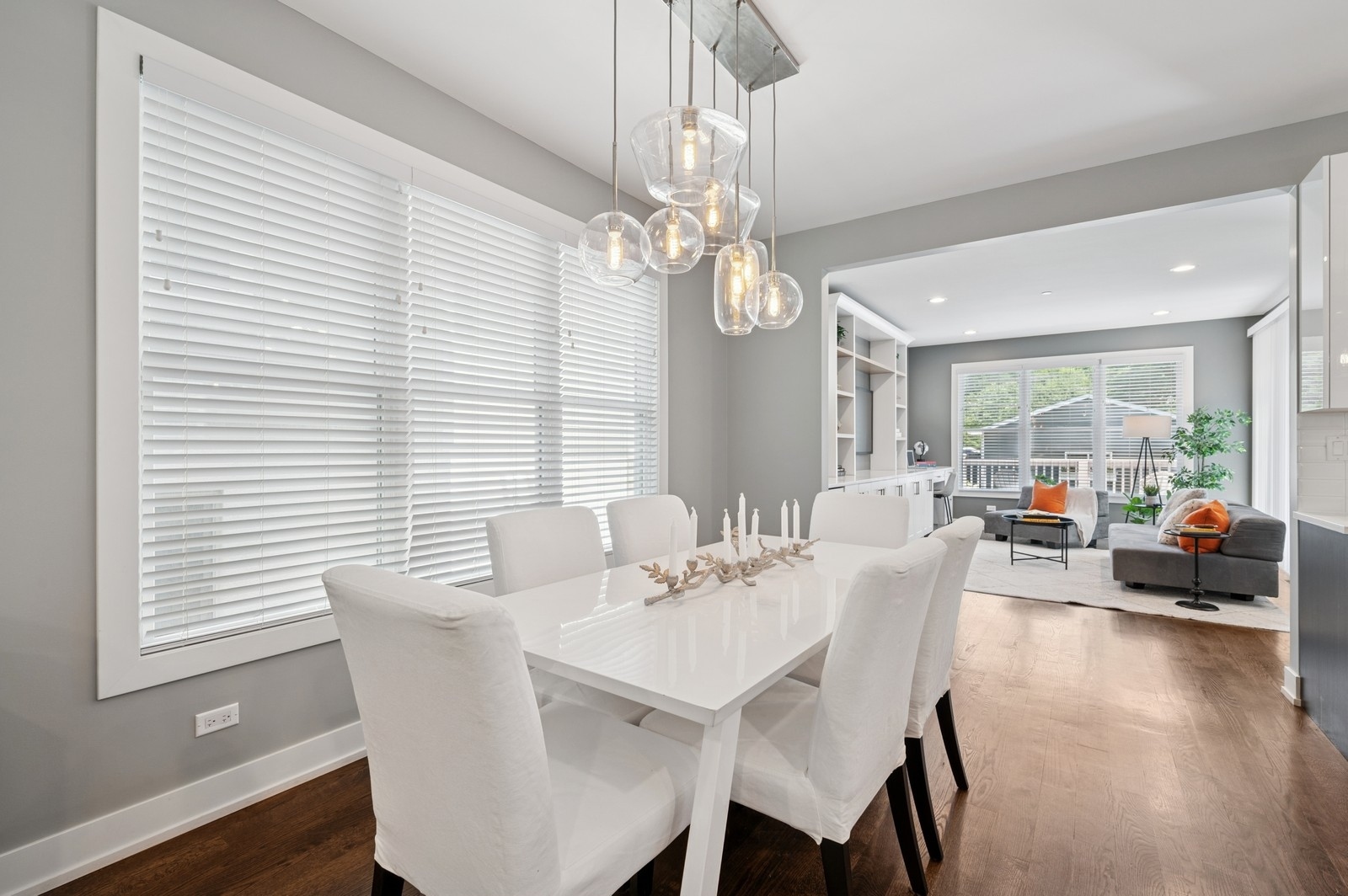 2119 Pioneer Road Evanston, IL 60201 - Photo 6 of 36 a view of a dining room with furniture window and wooden floor