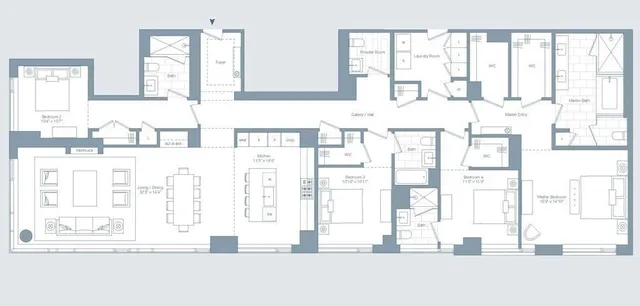 a bathroom with a bathtub and a large window