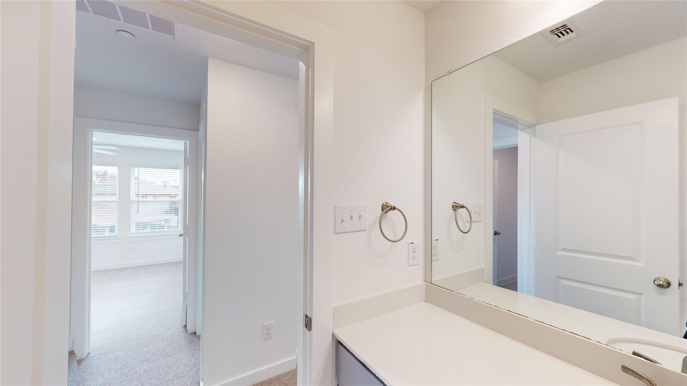 4125 Floyd Alley Grand Prairie, TX 75052 - Photo 29 of 45 a view of a bathroom with sink mirror and shower
