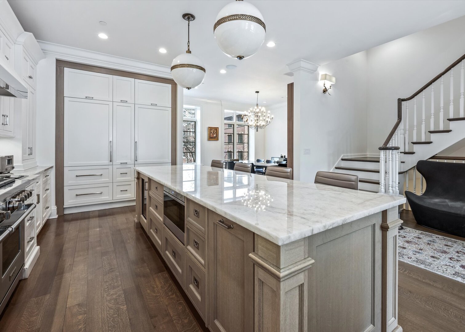 441 West Deming Place Chicago, IL 60614 - Photo 12 of 54 a kitchen with counter top space sink and stove