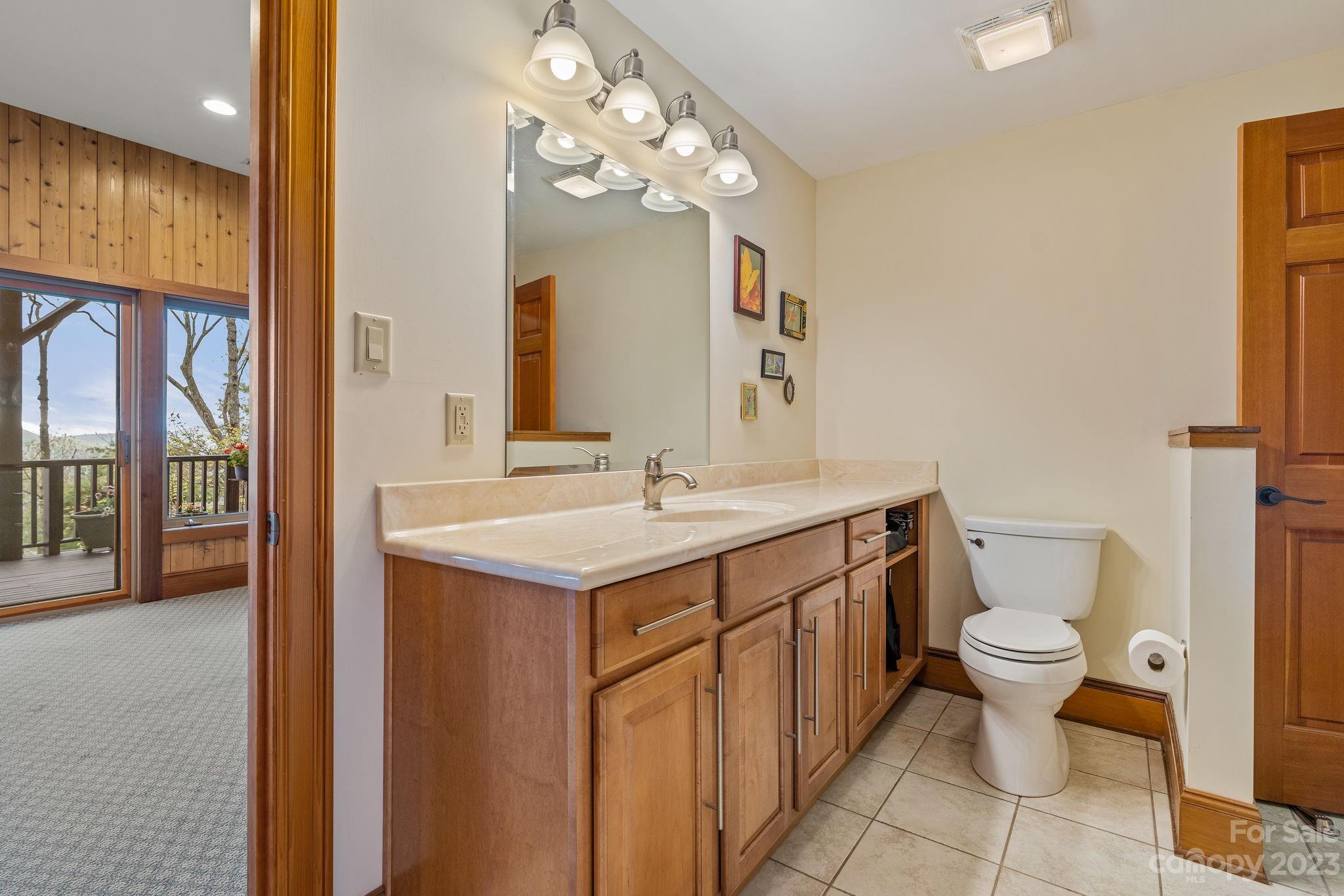 202 Mt Olive Drive Asheville, NC 28804 - Photo 34 of 48 a bathroom with a toilet sink and mirror