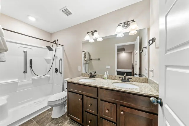a view of a livingroom with a flat screen tv
