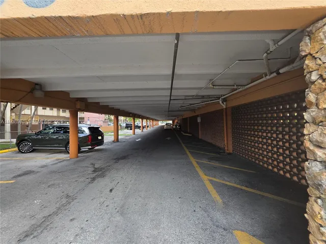 a view of parking garage