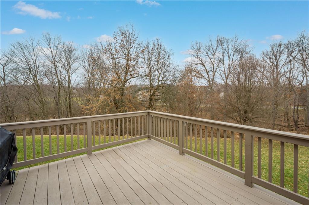 81501 Lost Valley Drive Mars, PA 16046 - Photo 3 of 25 a view of balcony with wooden floor and fence