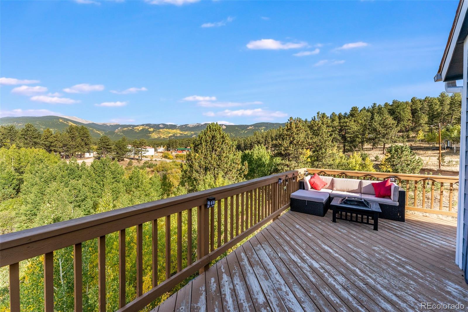 285 Appleby Street Bailey, CO 80421 - Photo 25 of 35 a view of city from terrace with seating space