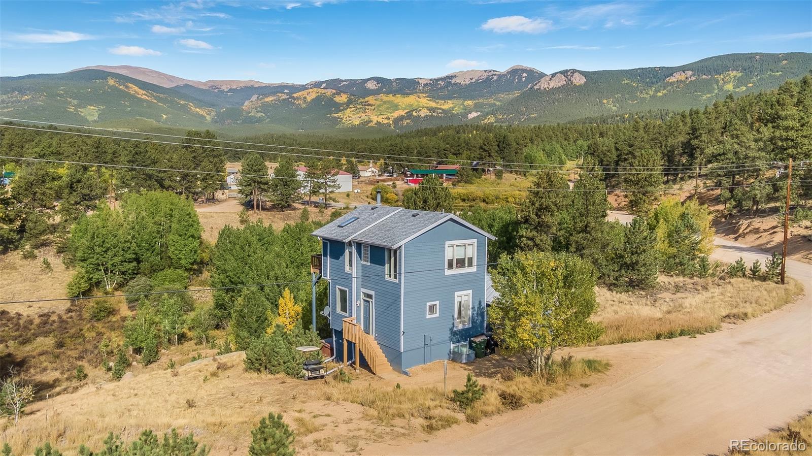285 Appleby Street Bailey, CO 80421 - Photo 35 of 35 a view of a town with mountains in the background