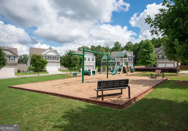 a close up view of a swimming pool