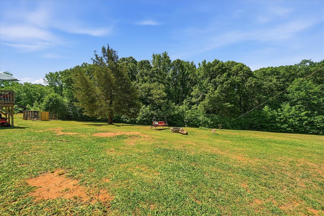 1014 Harris Road Anderson, SC 29625 - Photo 25 of 34 A verdant backyard retreat offers ample space for outdoor enjoyment and relaxation.
