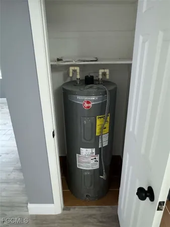a view of water heater room