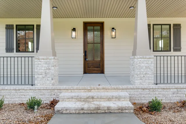 a front view of a house