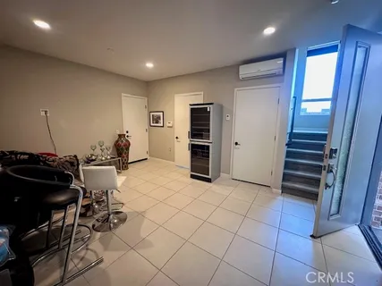 a room with a bed and a window