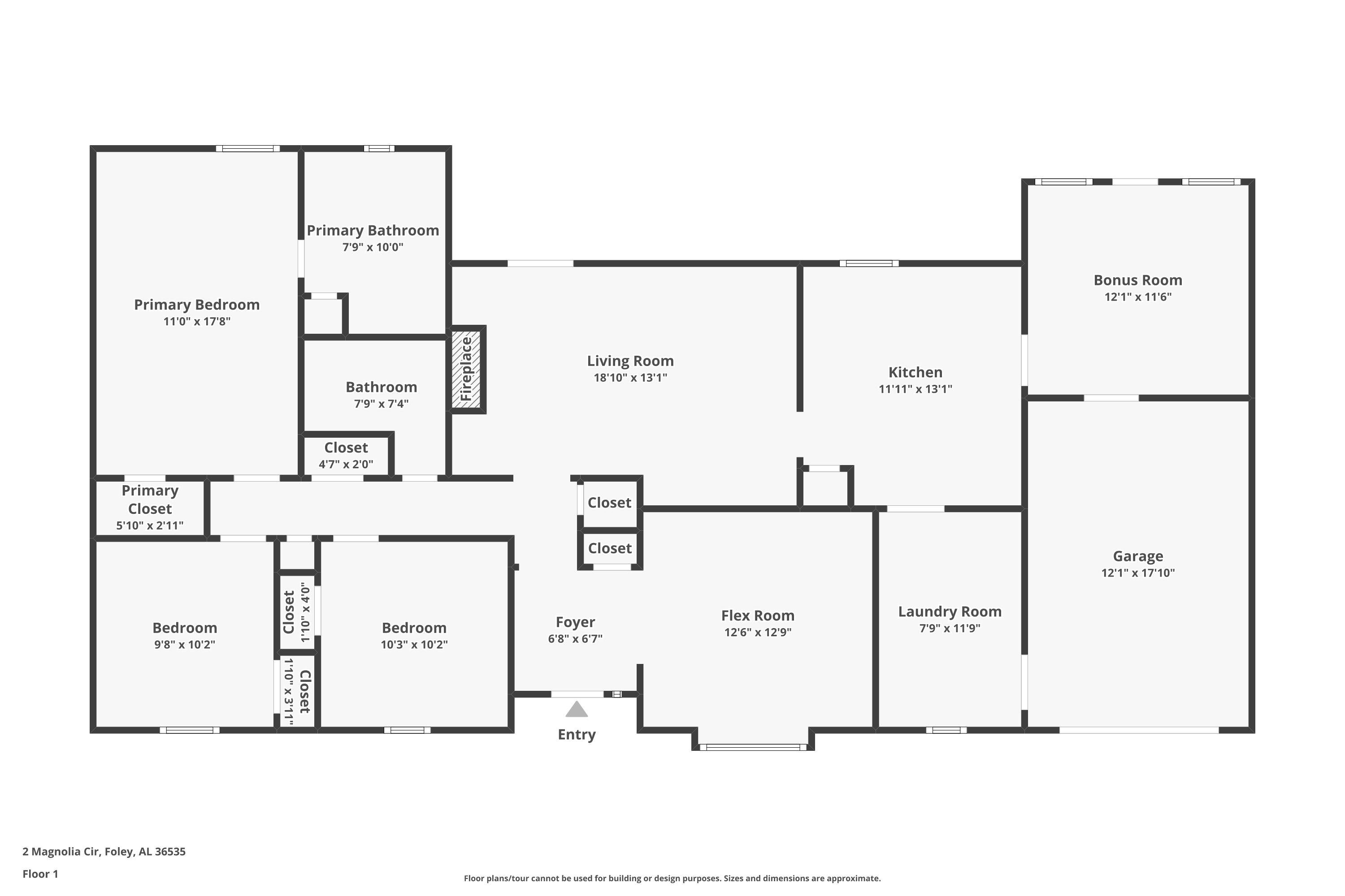 2 Magnolia Circle Foley, AL 36535 - Photo 45 of 45 View of floor plan / room layout