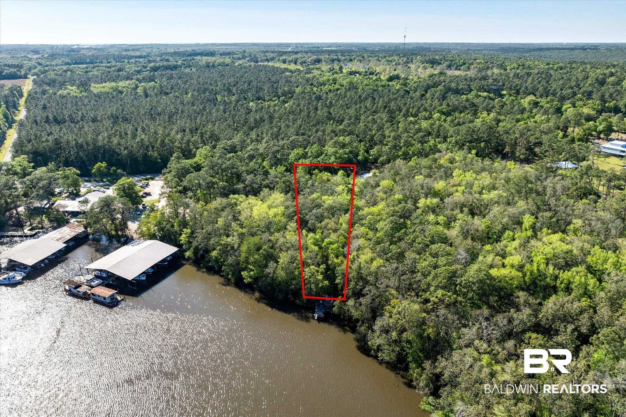 16620 Ferry Road Fairhope, AL 36532 - Photo 7 of 28 Birds eye view of property with a forest view