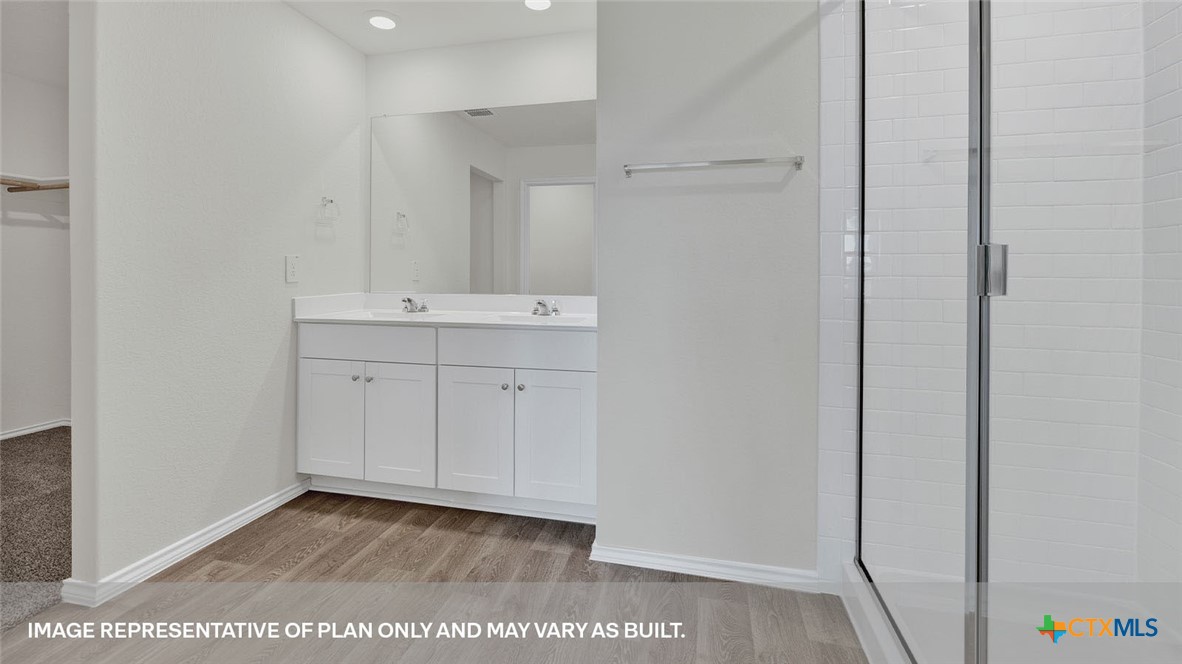 418 Hodges Street Maxwell, TX 78656 - Photo 21 of 32 a view of room with a sink and mirror