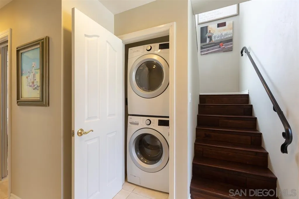 323 Shoemaker Lane Solana Beach, CA 92075 - Photo 21 of 25 a utility room with dryer and washer