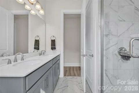 a hallway with window