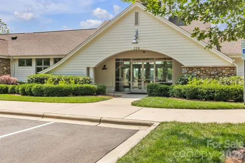 a view of a lake with houses