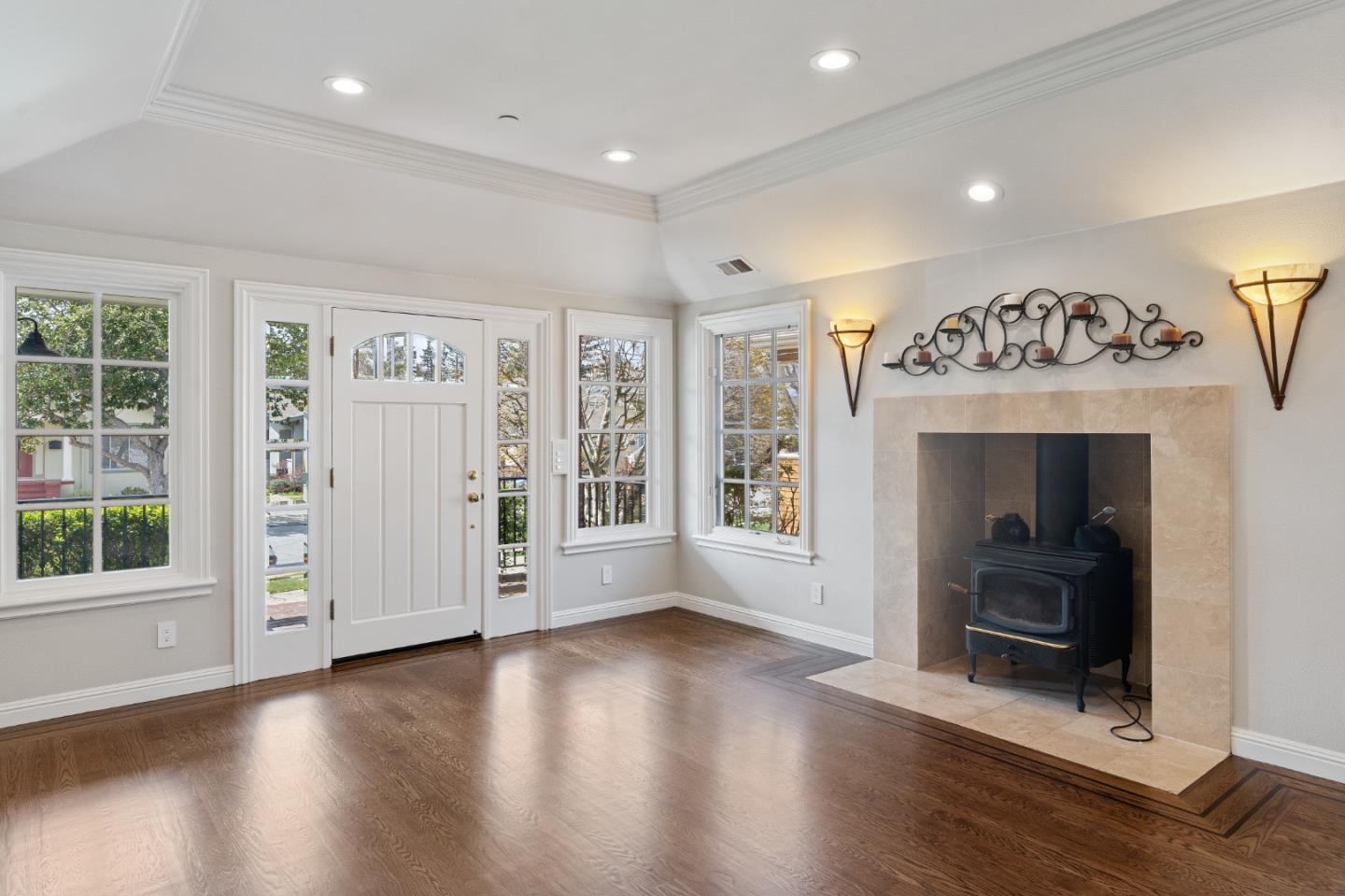 612 Prospect Row San Mateo, CA 94401 - Photo 8 of 54 a view of an empty room with wooden floor and a window