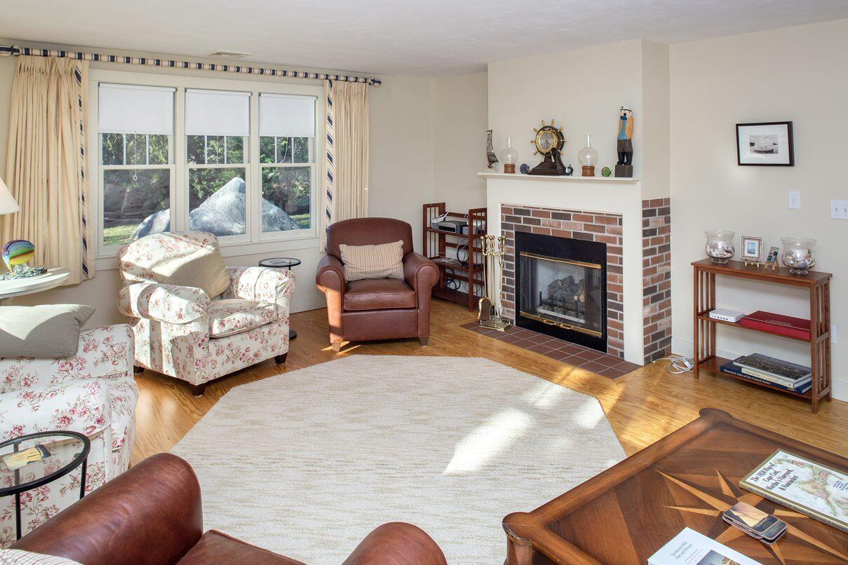 26 Saconesset Road Falmouth, MA 02540 - Photo 7 of 48 Living Room Fireplace