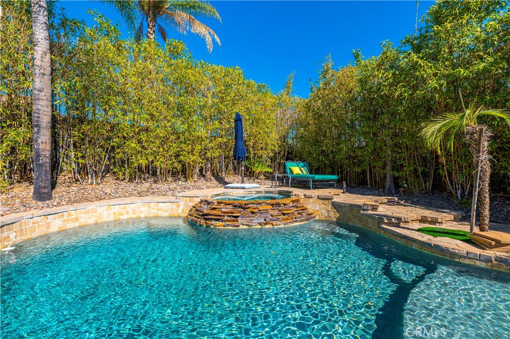 31584 Adour Way Winchester, CA 92596 - Photo 41 of 51 a view of swimming pool with lawn chairs and plants