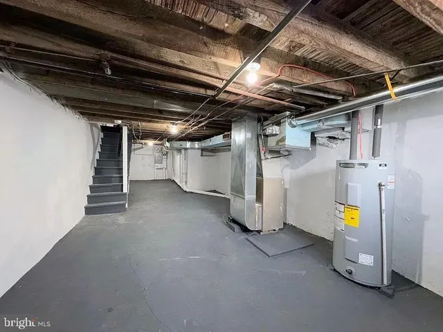 a view of storage and utility room