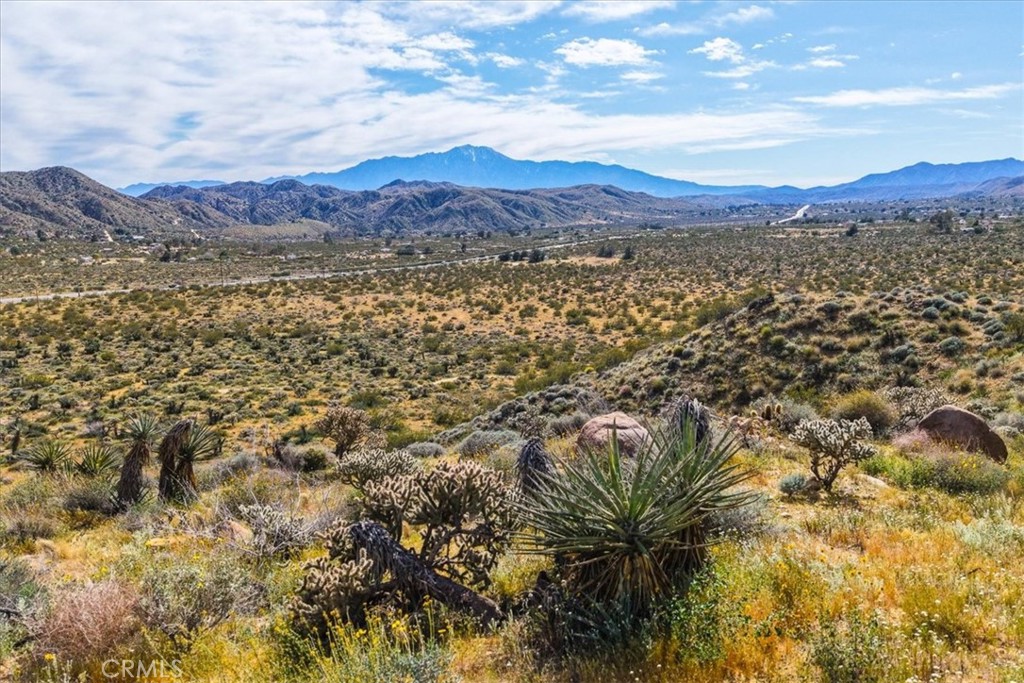 8500 South Samel Road Morongo Valley, CA 92256 - Photo 55 of 75 a view of a town with mountains in the background