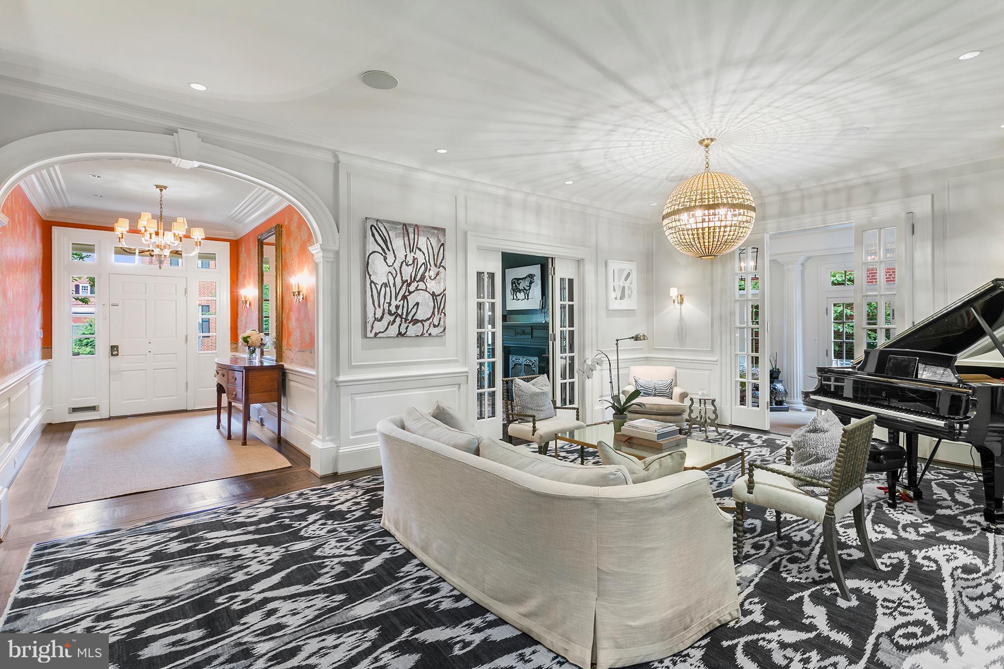 3301 N Street Northwest Washington, DC 20007 - Photo 2 of 30 Entry Foyer and Living Room