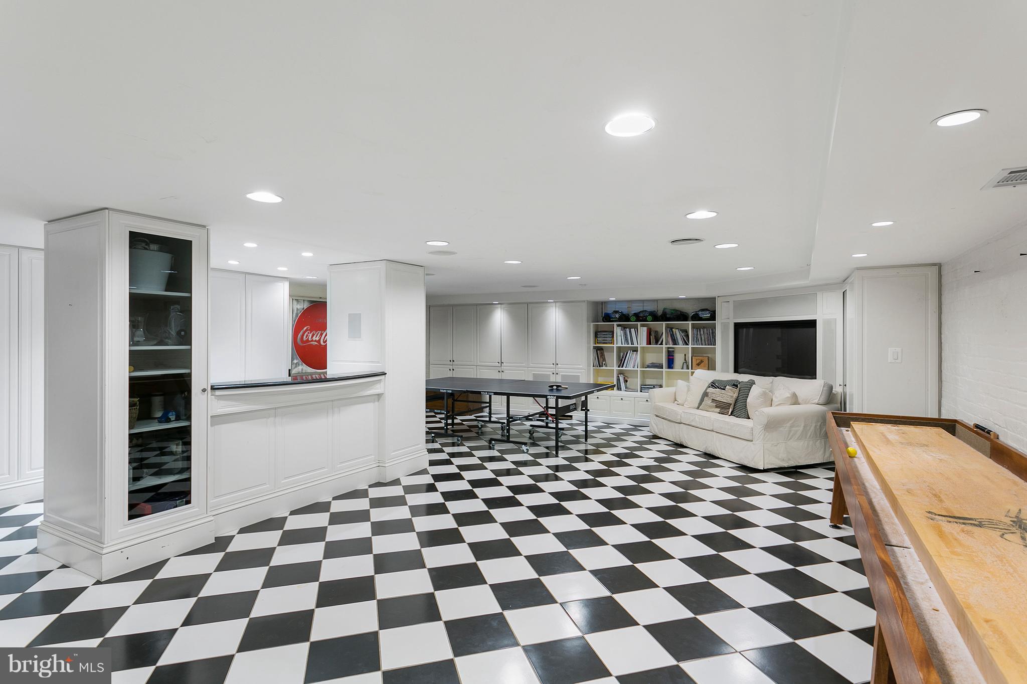 3301 N Street Northwest Washington, DC 20007 - Photo 22 of 30 Lower Level Recreation Room