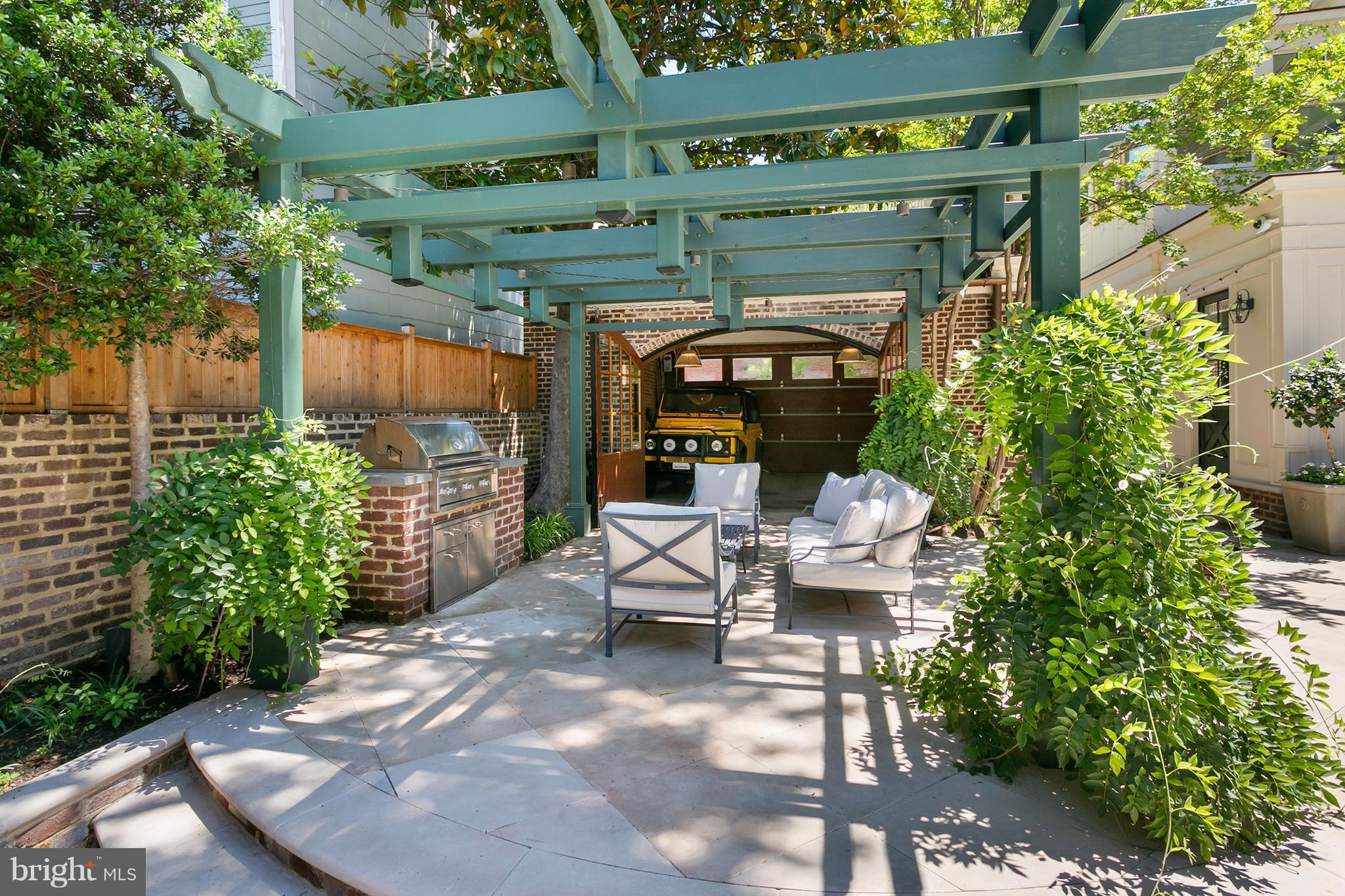 3301 N Street Northwest Washington, DC 20007 - Photo 27 of 30 Rear Terrace and Garage