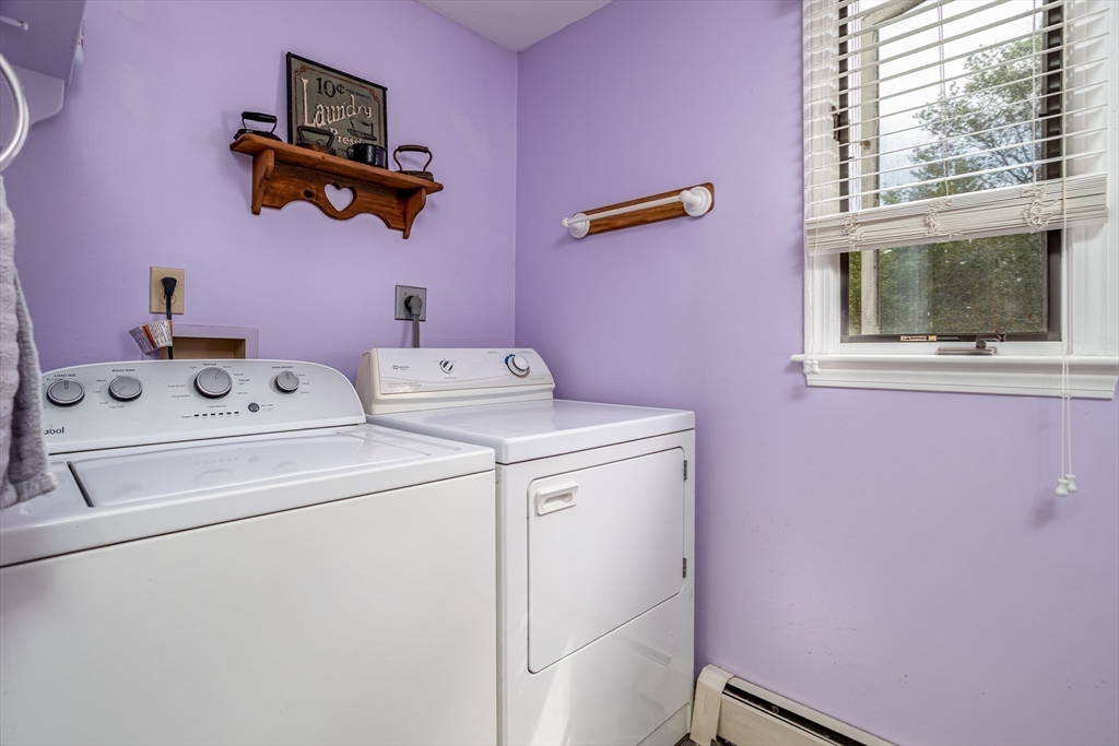 188 Hubbardston Road Templeton, MA 01468 - Photo 11 of 33 a utility room with dryer and washer